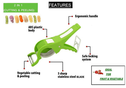 2 in 1 Vegetable & Fruit Multi Cutter